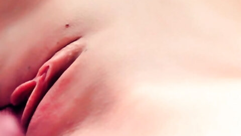 Very close-up sex with a copious cumshot in the mouth