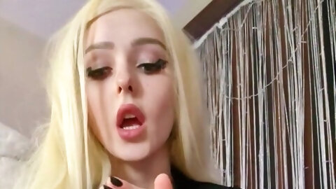 Horny Blonde Fucks Herself To Orgasm